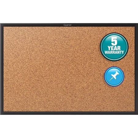 Quartet Mfg. Quartet 2305B, Classic Series Cork Bulletin Board, 60x36, Black Aluminum Frame QRT2305B